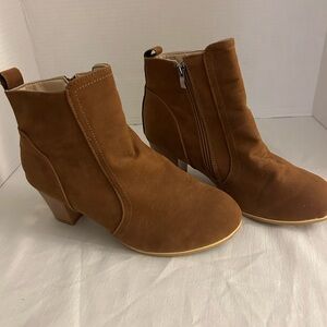 Brown Suede Ankle Boots
